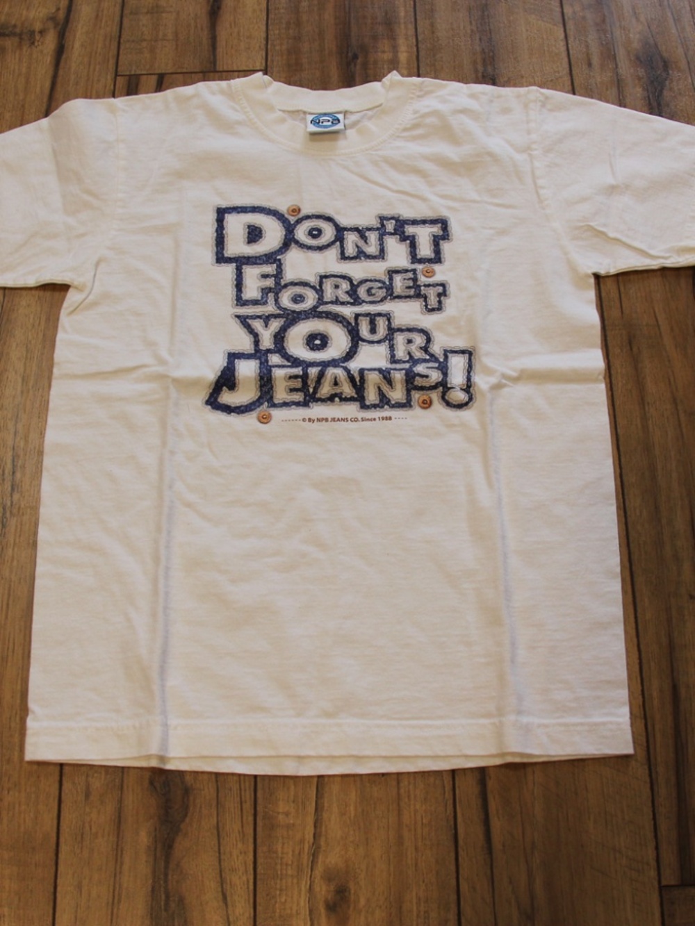White Graphic Print Novelty T-Shirt Funny Phrase Joke